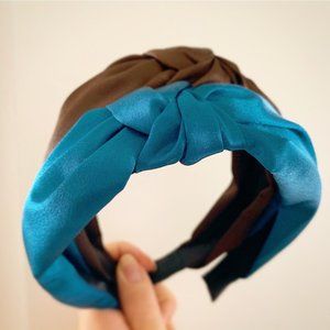 2 piece satin knot turban headbands